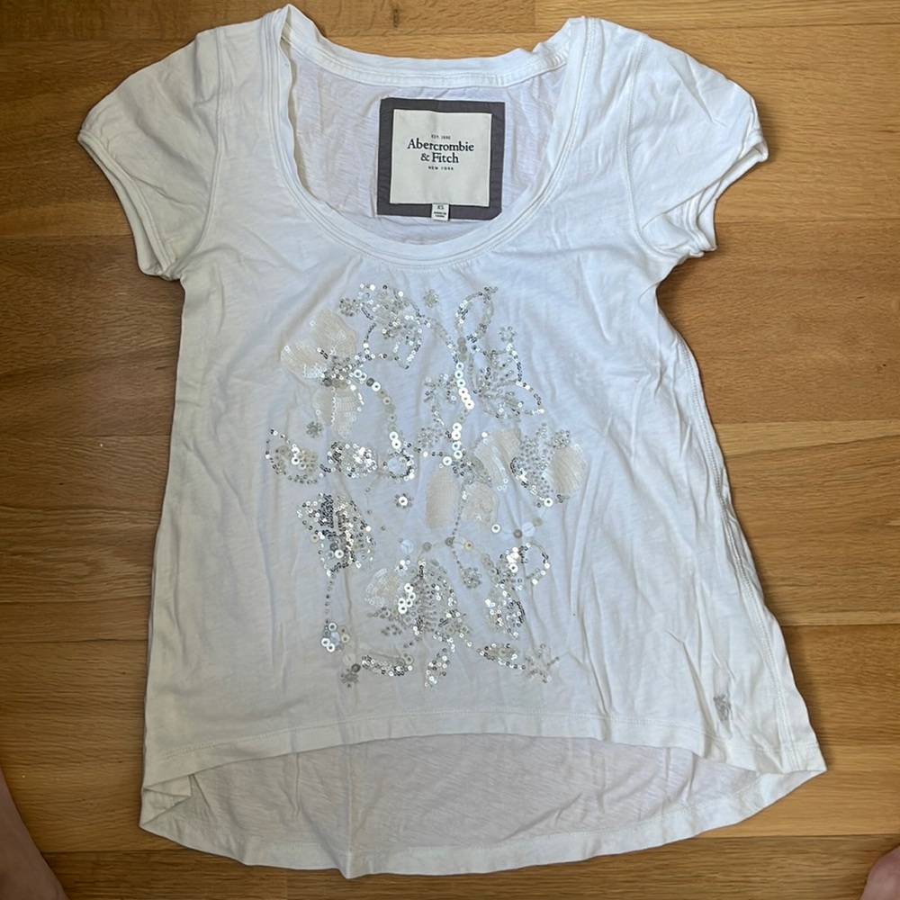Abercrombie & Fitch Women’s Tee XS white